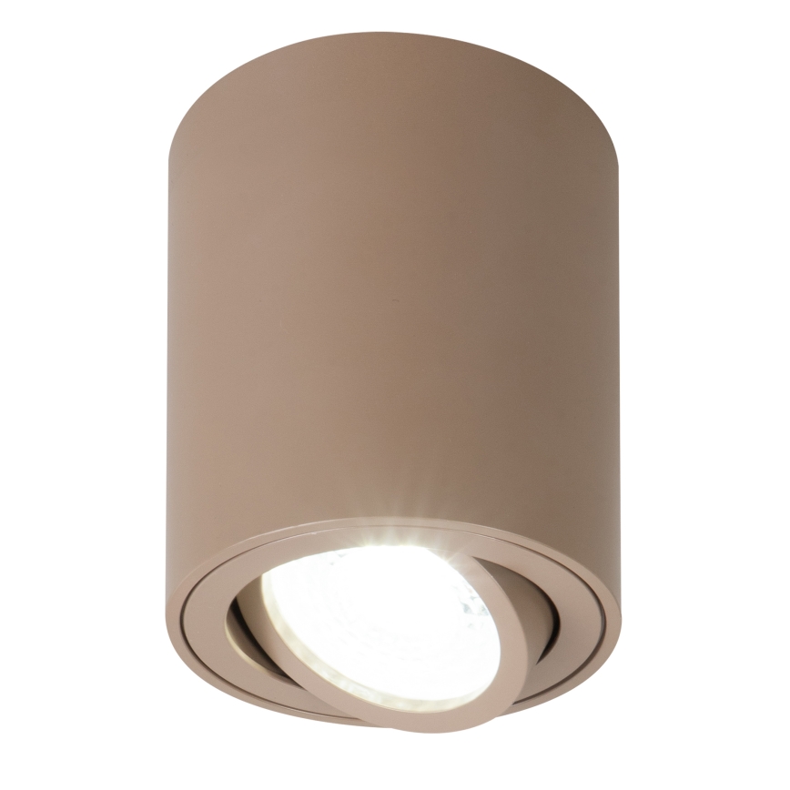 Brilagi - Faretto LED RGBW dimmerabile MIA 1xGU10/4,8W/230V 3000K 100x80 mm beige + telecomando