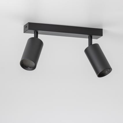 Brilagi - Faretto LED RGBW dimmerabile SELE 2xGU10/4,8W/230V 3000K nero + telecomando