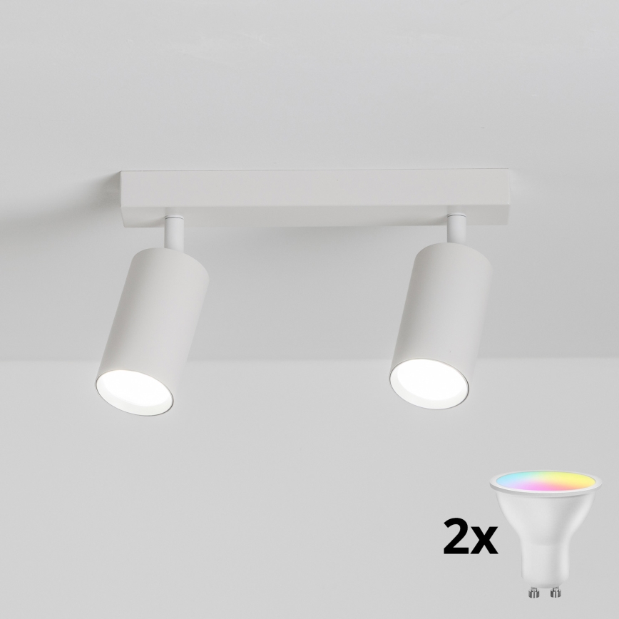 Brilagi - Faretto LED RGBW dimmerabile SELE 2xGU10/6,5W/230V 2700-6500K bianco