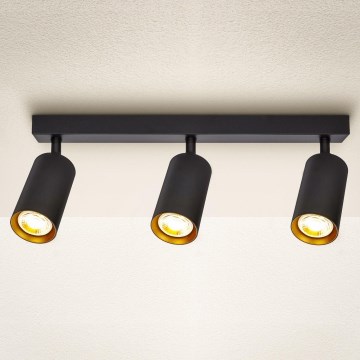 Brilagi - Faretto LED RGBW dimmerabile SELE 3xGU10/6,5W/230V 2700-6500K nero/oro