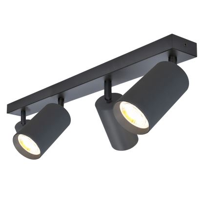 Brilagi - Faretto LED RGBW dimmerabile SELE 4xGU10/4,8W/230V 3000K antracite + telecomando