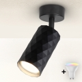 Brilagi - Faretto LED RGBW dimmerabile SELE DIAMANT 1xGU10/6W/230V 3000K nero + telecomando