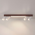 BRILAGI - Faretto LED SELE 4xGU10/30W/230V + LED/20W bianco/decoro ciliegio