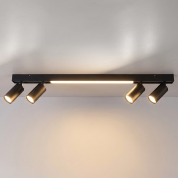 Brilagi - Faretto LED SELE 4xGU10/30W/230V + LED/25W nero