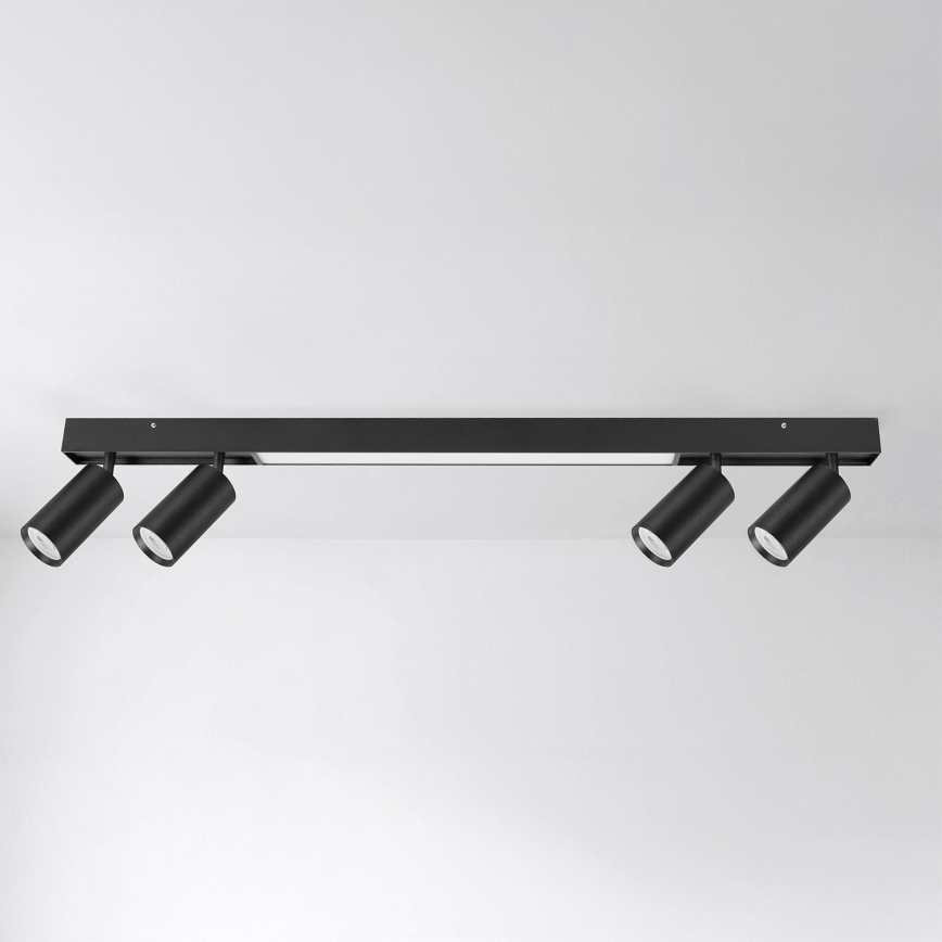 Brilagi - Faretto LED SELE 4xGU10/30W/230V + LED/25W nero