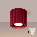 Brilagi - Faretto LED SFERA 1x GU10/10W/230V Ø 10 cm bordeaux