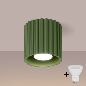 Brilagi - Faretto LED SFERA 1x GU10/10W/230V Ø 10 cm verde