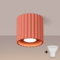 Brilagi - Faretto LED SFERA 1xGU10/10W/230V Ø 10 cm rosa