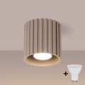 Brilagi - Faretto LED SFERA 1xGU10/10W/230V Ø 10 cm taupe
