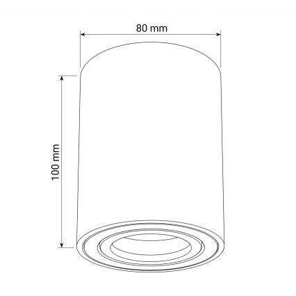 BRILAGI - Faretto MIA 1xGU10/30W/230V 100x80 mm marrone