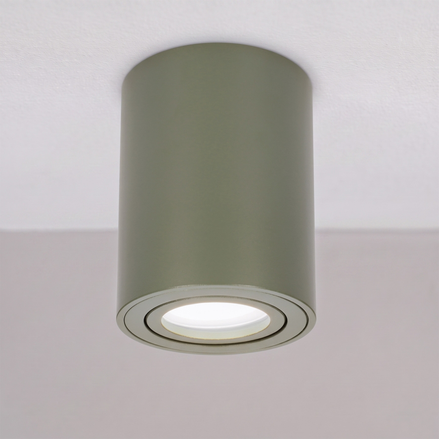 BRILAGI - Faretto MIA 1xGU10/30W/230V 100x80 mm verde scuro