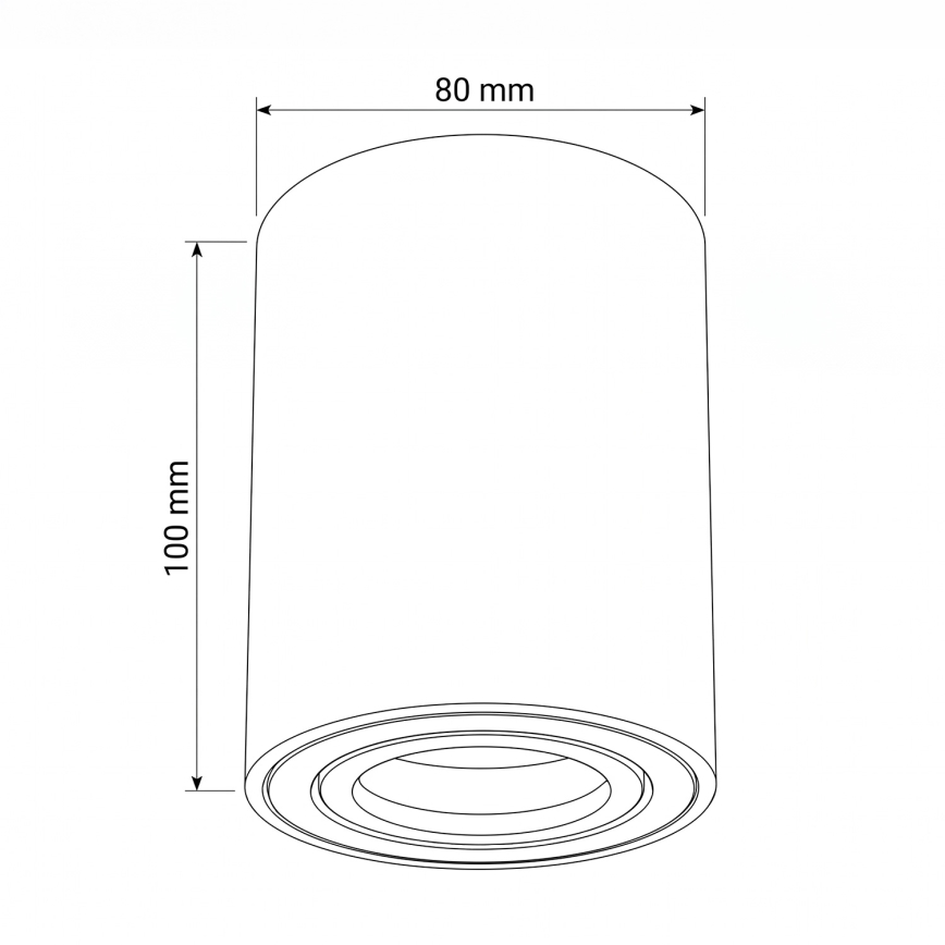 BRILAGI - Faretto MIA 1xGU10/30W/230V 100x80 mm verde scuro