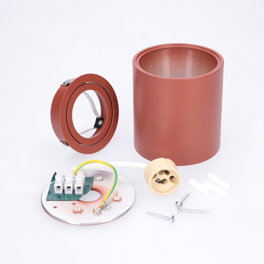 BRILAGI - Faretto MIA 1xGU10/30W/230V 84x80 mm marrone