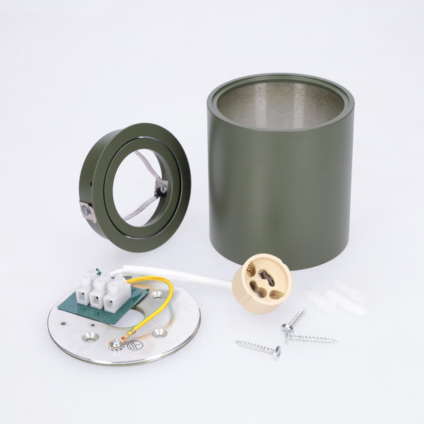 BRILAGI - Faretto MIA 1xGU10/30W/230V 84x80 mm verde scuro