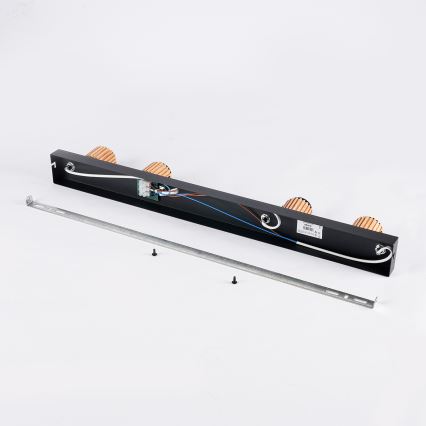 Brilagi - Faretto ODENSE 4xE14/10W/230V legno/nero
