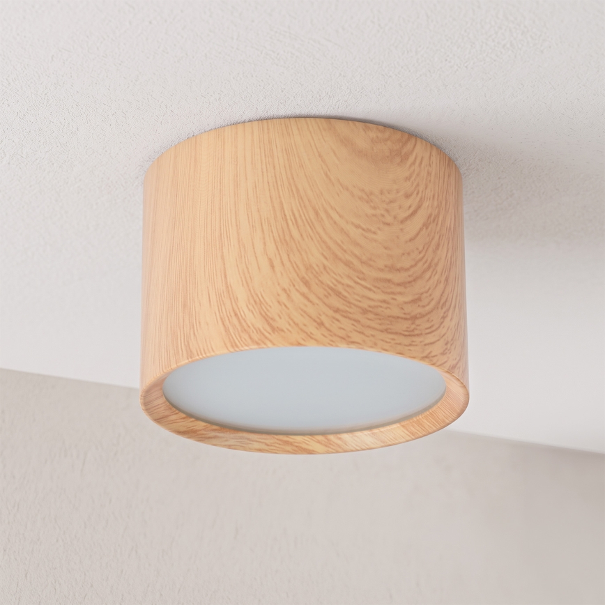 BRILAGI - Faretto da bagno SMOOTH 1xGX53/15W/230V 60x82 mm finitura rovere IP54