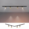 BRILAGI - Faretto per sistema a binario HUSKY 4xGU10/10W/230V 150 cm nero/oro