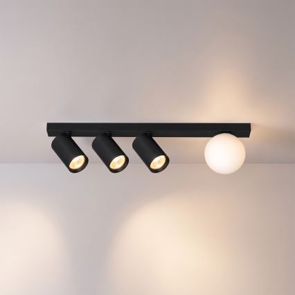 Brilagi - Faretto SELE BALL 3xGU10/30W/230V + 1xG9/10W nero