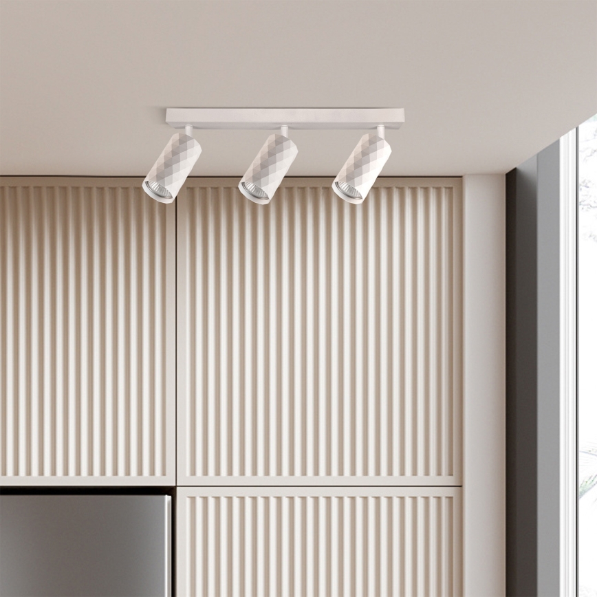 Brilagi - Faretto SELE DIAMANT 3xGU10/30W/230V bianco