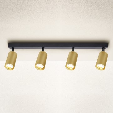 Brilagi - Faretto SELE GOLDEN 4xGU10/30W/230V nero/oro