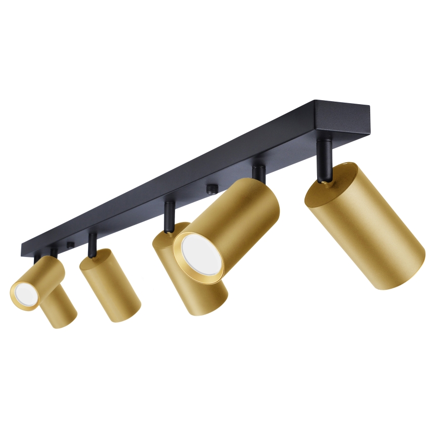 Brilagi - Faretto SELE GOLDEN 6xGU10/30W/230V nero/oro
