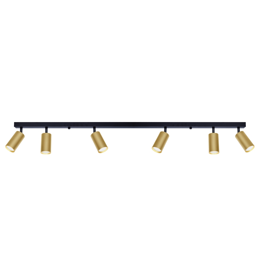 Brilagi - Faretto SELE GOLDEN 6xGU10/30W/230V nero/oro
