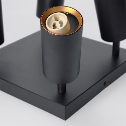 Brilagi - Faretto SELE SQUARE 4xGU10/30W/230V nero/oro