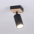 Brilagi - Faretto SELE WOOD 1xGU10/30W/230V nero/legno