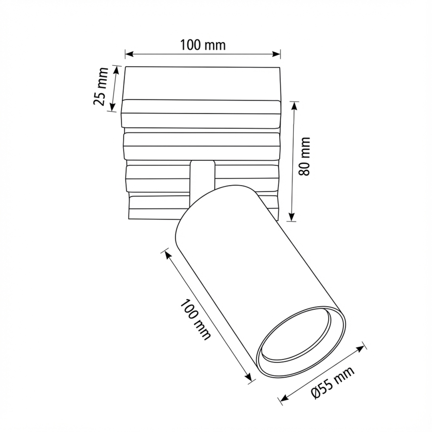 Brilagi - Faretto SELE WOOD ACOUSTIC 1xGU10/30W/230V bianco/legno