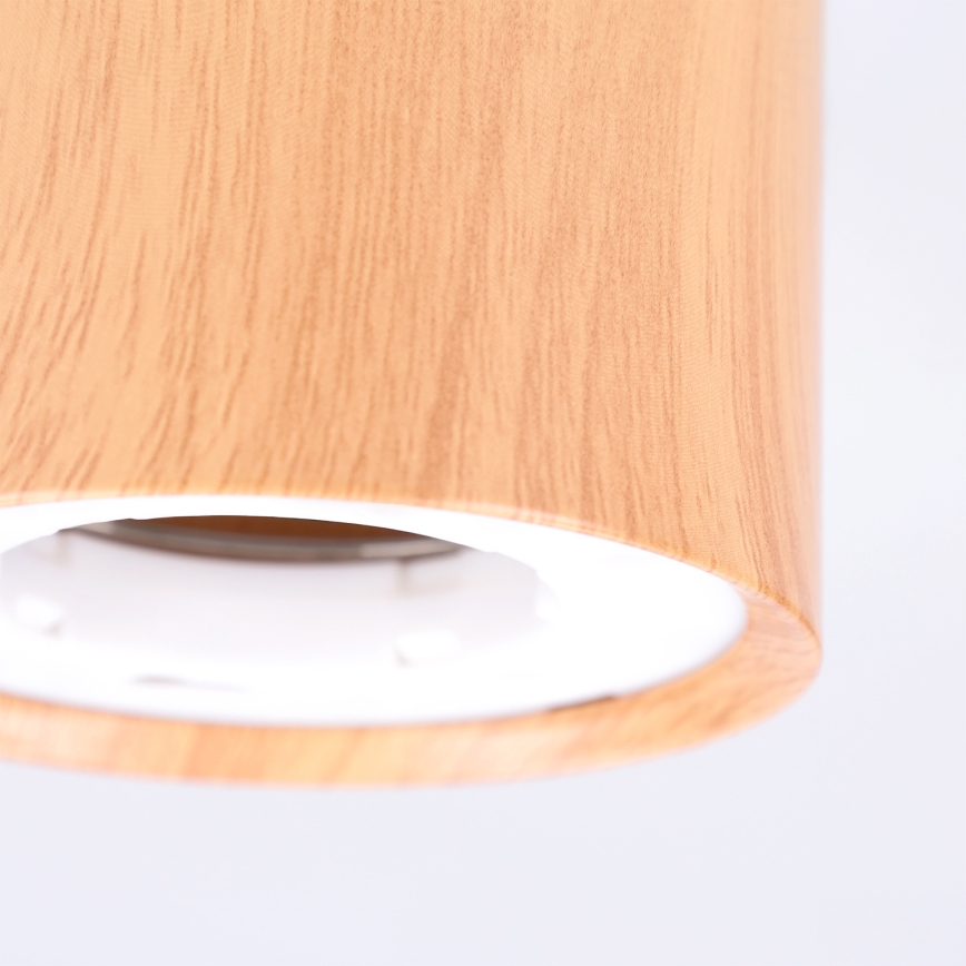 BRILAGI - Faretto SMOOTH 1xGX53/15W/230V 60x82 mm finitura rovere