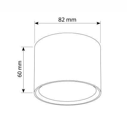 BRILAGI - Faretto SMOOTH 1xGX53/15W/230V 60x82 mm finitura rovere