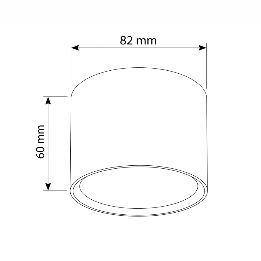 BRILAGI - Faretto SMOOTH 1xGX53/15W/230V 60x82 mm finitura rovere