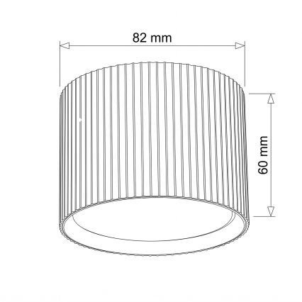 BRILAGI - Faretto STRIPY 1xGX53/15W/230V 60x82 mm marrone