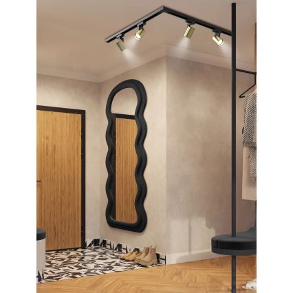 Brilagi - Faretto su binario HUSKY 4xGU10/10W/230V nero/oro