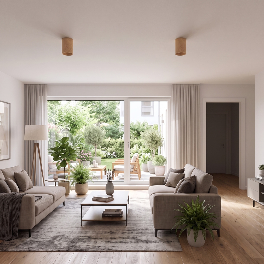 BRILAGI - Faretto TRINE 1xGU10/30W/230V finitura rovere