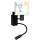 Brilagi - Flexible LED-Kinder-Wandleuchte BOBO 1xE27/25W/230V + LED/3W schwarz/weiß/Tiermotive