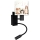 Brilagi - flexible LED-Kinder-Wandleuchte BOBO 1xE27/25W/230V + LED/3W schwarz/weiß/Tiermotive