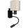 Brilagi - Flexible LED-Wandleuchte BOBO 1xE27/25W/230V + LED/3W schwarz/beige/gepunktet