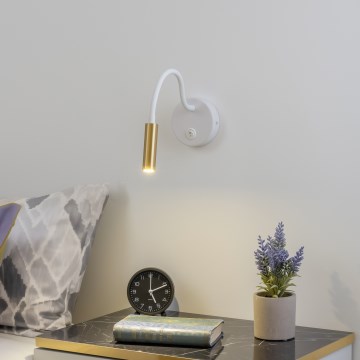 Brilagi - Flexible LED-Wandleuchte MAYA LED/3W/230V 4000K weiß/golden