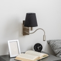Brilagi - Flexible LED-Wandleuchte NUBILA 1xE27/25W/230V + LED/3W matt Chrom/schwarz