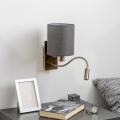 Brilagi - Flexible LED-Wandleuchte NUBILA 1xE27/25W/230V + LED/3W Messing/anthrazit