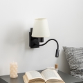 Brilagi - Flexible LED-Wandleuchte NUBILA 1xE27/25W/230V + LED/3W schwarz/cremefarben