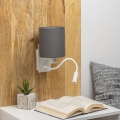 Brilagi - Flexible LED-Wandleuchte NUBILA 1xE27/25W/230V + LED/3W weiß/anthrazit