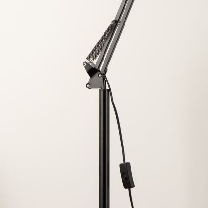 Brilagi - Flexible Stehleuchte TASKER 1xE27/60W/230V 157 cm schwarz