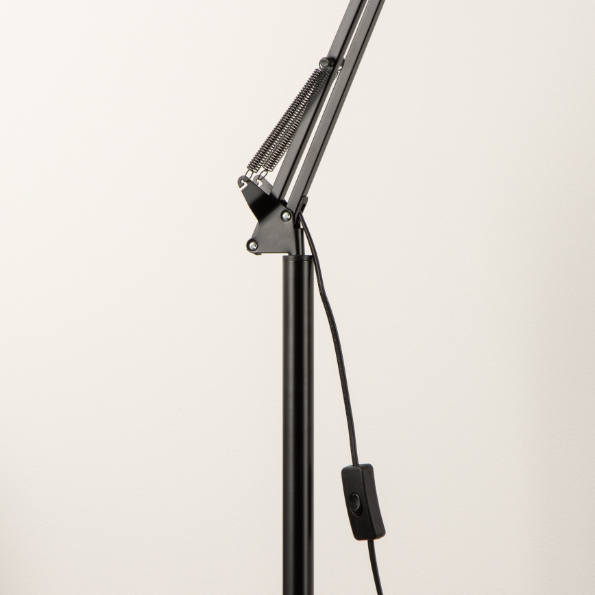 Brilagi - Flexible Stehleuchte TASKER 1xE27/60W/230V 157 cm schwarz