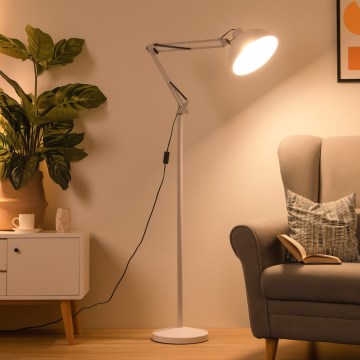 Brilagi - Flexible Stehleuchte TASKER 1xE27/60W/230V 157 cm weiß
