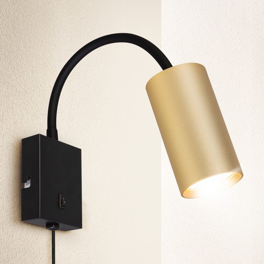 Brilagi - Flexible Wandleuchte SELE 1xGU10/30W/230V schwarz/golden