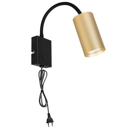 Brilagi - Flexible Wandleuchte SELE 1xGU10/30W/230V schwarz/golden