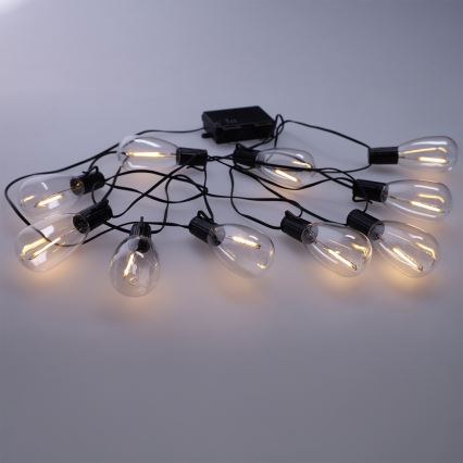 Brilagi - Ghirlanda LED da esterno 10xLED/3xAA 3,2 m IP44 bianco caldo