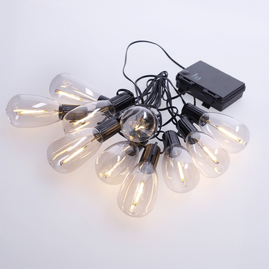 Brilagi - Ghirlanda LED da esterno 10xLED/3xAA 3,2 m IP44 bianco caldo